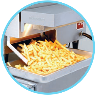 3 - Food is fried and served automatical